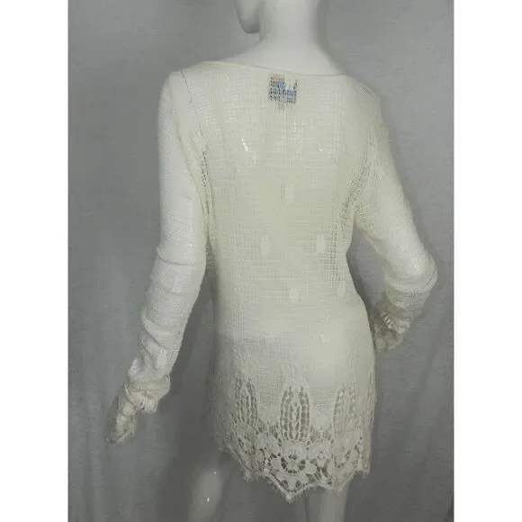 tt beach dress Bathsheba Waves Scoop Back Beaded Maxi Dress main image 1